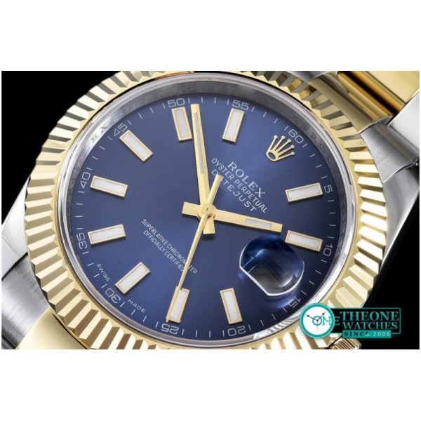 Rolex - SS/YG Oyster Blue Stk Asian 2813