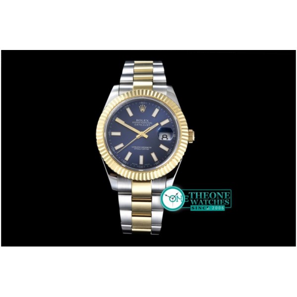 Rolex - SS/YG Oyster Blue Stk Asian 2813