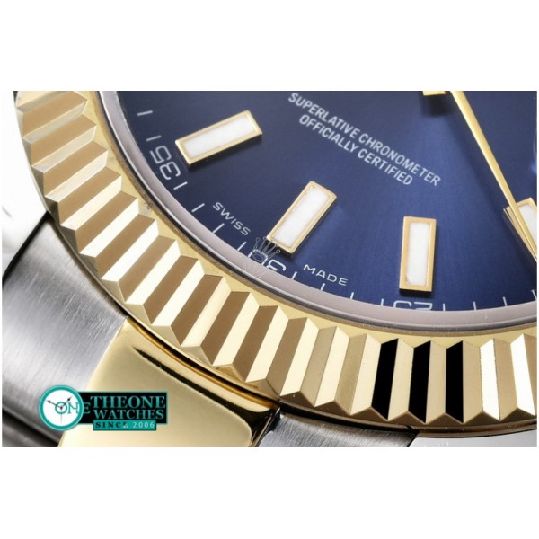 Rolex - SS/YG Oyster Blue Stk Asian 2813