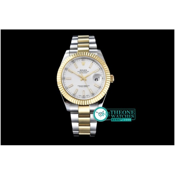 Rolex - SS/YG Oyster White Stk Asian 2813