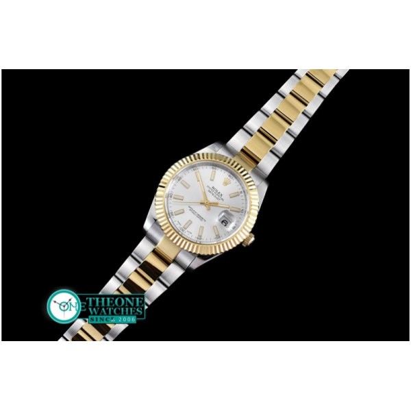 Rolex - SS/YG Oyster White Stk Asian 2813