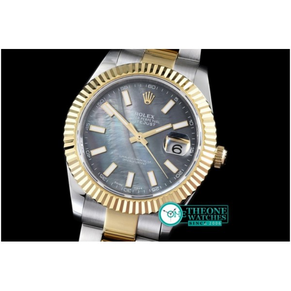 Rolex - SS/YG Oyster M-Black Stk Asian 2813