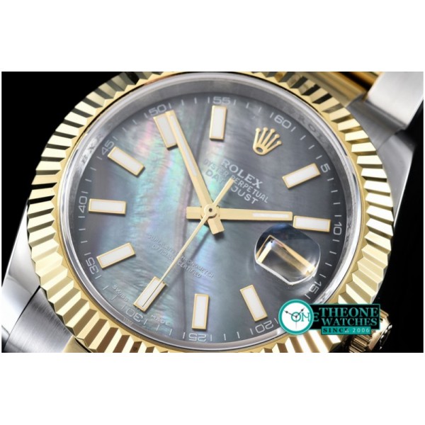 Rolex - SS/YG Oyster M-Black Stk Asian 2813