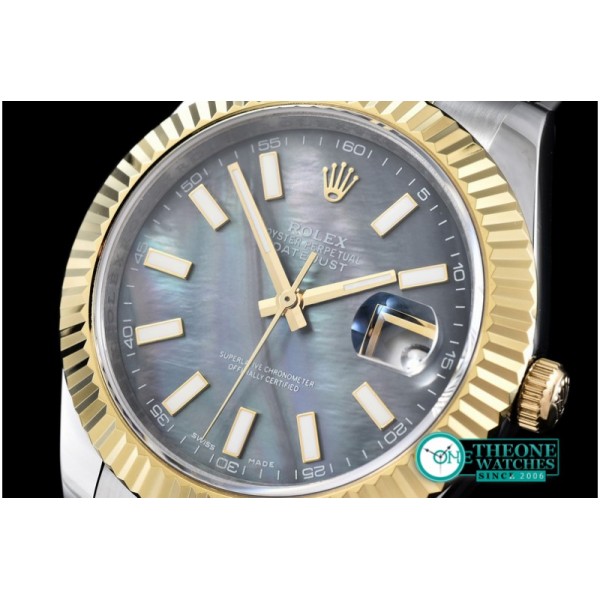 Rolex - SS/YG Oyster M-Black Stk Asian 2813