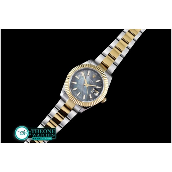 Rolex - SS/YG Oyster M-Black Stk Asian 2813