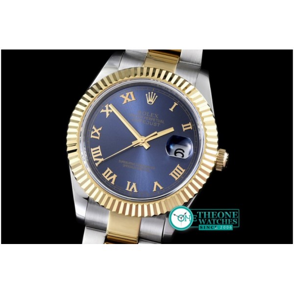 Rolex - SS/YG Oyster Blue Roman Asian 2813
