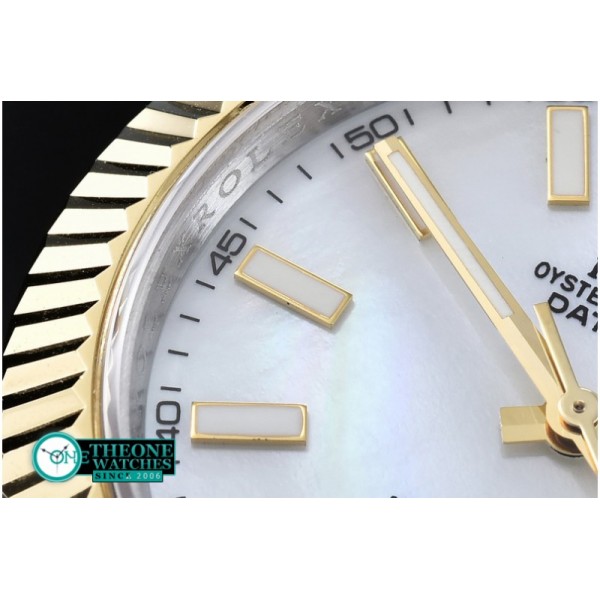 Rolex - SS/YG Oyster M-White Stk Asian Eta 2836-2