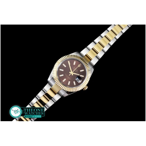 Rolex - SS/YG Oyster Brown Stk Asian Eta 2836-2