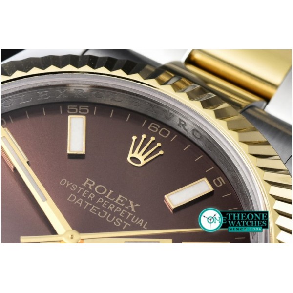 Rolex - SS/YG Oyster Brown Stk Asian Eta 2836-2