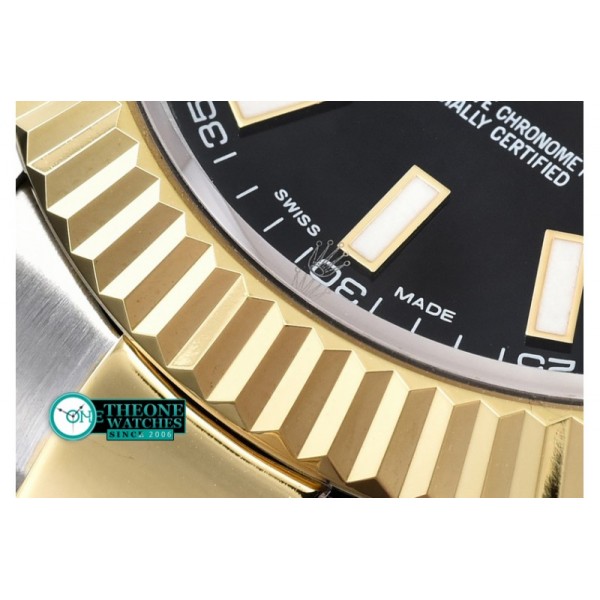 Rolex - SS/YG Oyster Blk Stk Asian Eta 2836-2