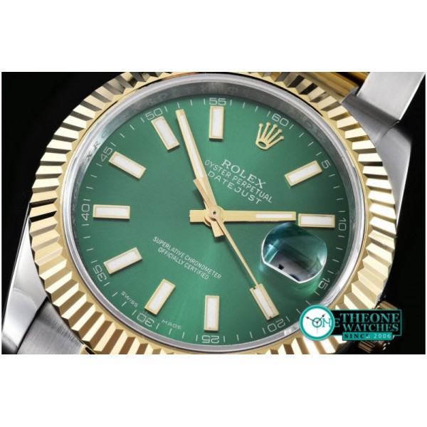 Rolex - SS/YG Oyster Green Stk Asian Eta 2836-2