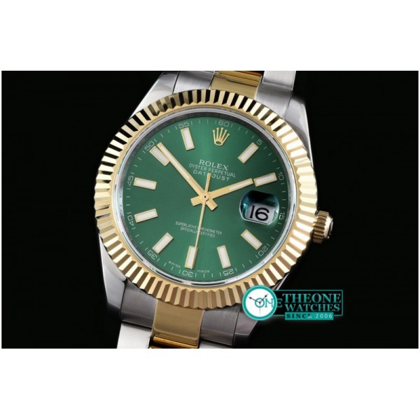 Rolex - SS/YG Oyster Green Stk Asian Eta 2836-2