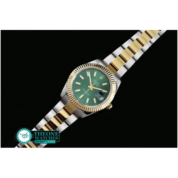Rolex - SS/YG Oyster Green Stk Asian Eta 2836-2
