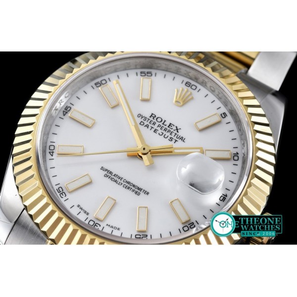 Rolex - SS/YG Oyster P-White Stk Asian Eta 2836-2
