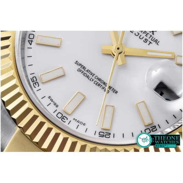 Rolex - SS/YG Oyster P-White Stk Asian Eta 2836-2