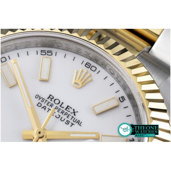 Rolex - SS/YG Oyster P-White Stk Asian Eta 2836-2