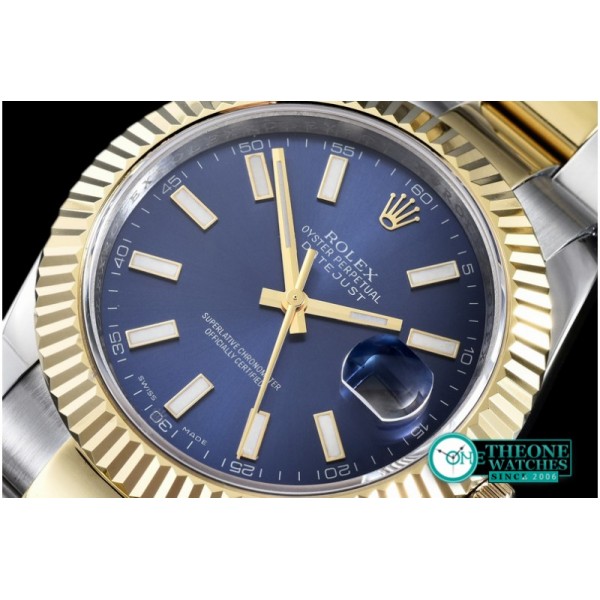 Rolex - SS/YG Oyster Blue Stk Asian Eta 2836-2