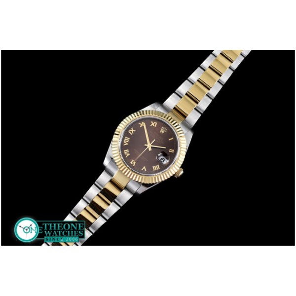 Rolex - SS/YG Oyster Brown Roman Asian Eta 2836-2