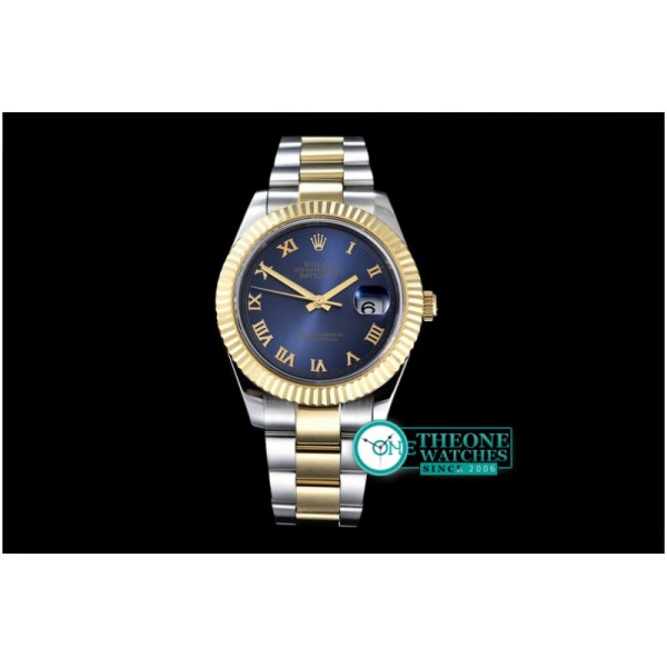 Rolex - SS/YG Oyster Blue Roman Asian Eta 2836-2