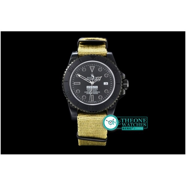 Rolex - Project X Stealth Sub PVD/Nato JK Asia 2836