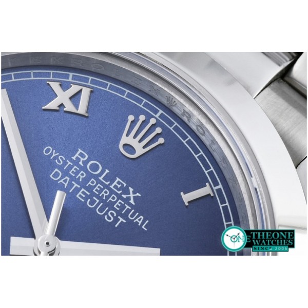 Rolex - DJ2 41mm SS/SS Blue Roman Oys Swiss Eta 2836/3135