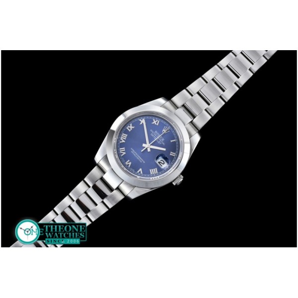 Rolex - DJ2 41mm SS/SS Blue Roman Oys Swiss Eta 2836/3135