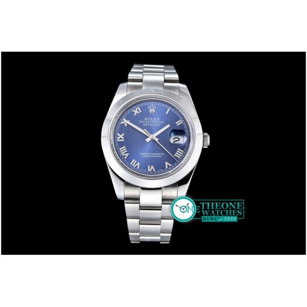 Rolex - DJ2 41mm SS/SS Blue Roman Oys Swiss Eta 2836/3135