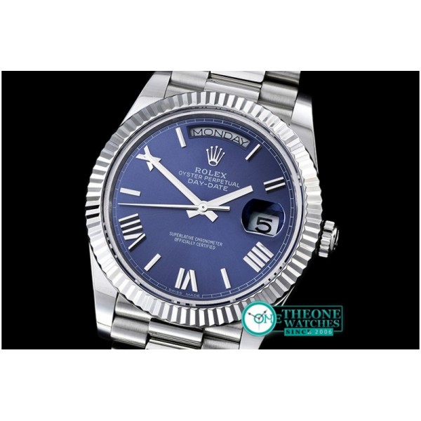 Rolex - DayDate 228206 SS/SS Blue Roman BP Swiss 2836