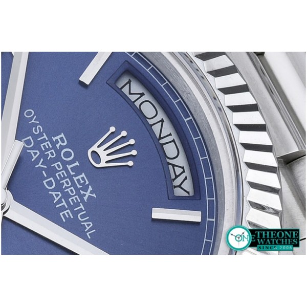 Rolex - DayDate 228206 SS/SS Blue Roman BP Swiss 2836