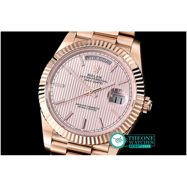 Rolex - DayDate 228206 RG/RG Cream Stick BP Swiss 2836