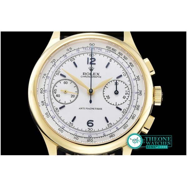 Rolex - Classic Ref.4113 Vintage Chrono YG/LE White Venus 75