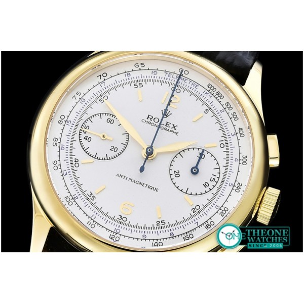 Rolex - Classic Ref.4113 Vintage Chrono YG/LE White Venus 75