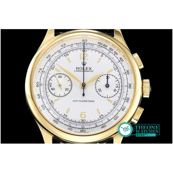 Rolex - Classic Ref.4113 Vintage Chrono YG/LE White Venus 75