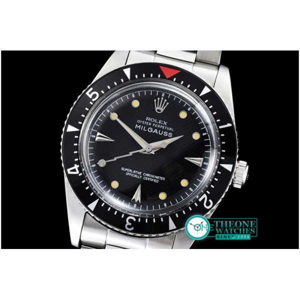 Rolex - Vintage Milgauss Ref. 6541 SS/SS Black A-2836